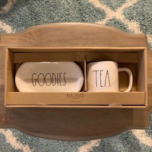 Rae Dunn TEA + GOODIES Mug and Plate Set